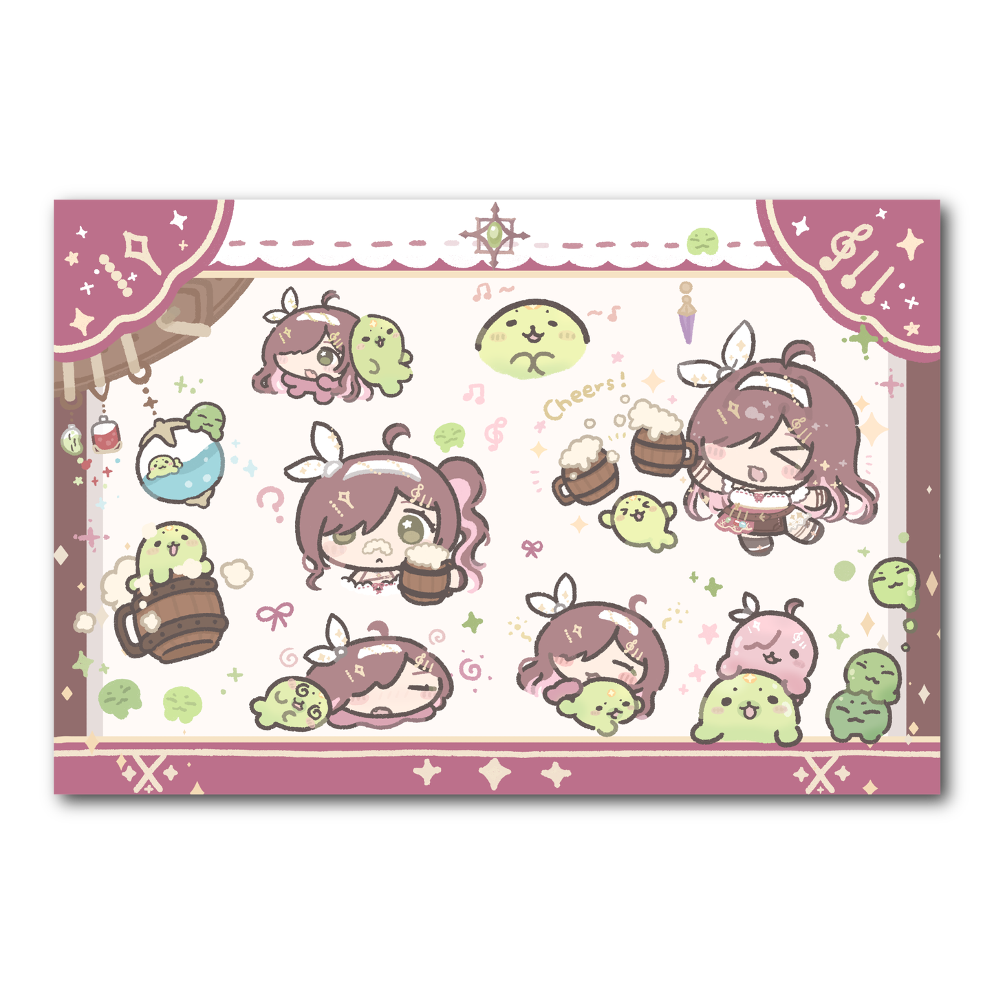 12 Assorted Stickers