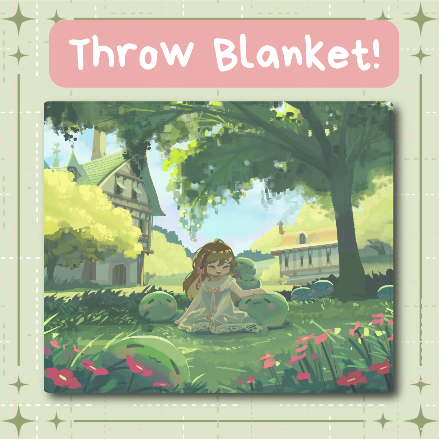 Miori & Mogus Throw Blanket